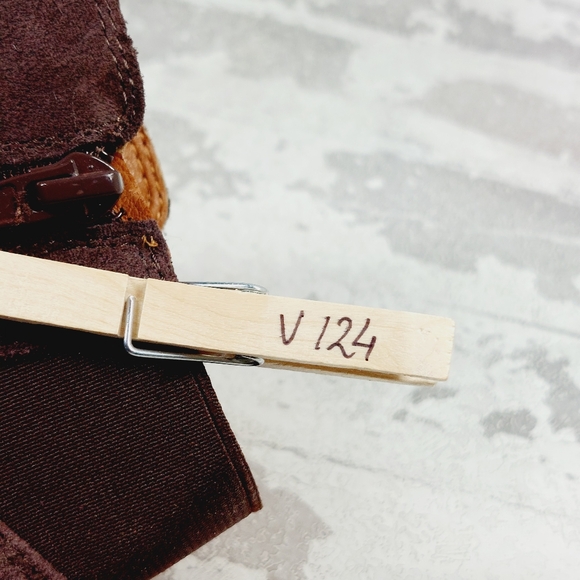 New Lucky Brand Zorlina Brown Suede Leather Wedge Booties V124 - Picture 12 of 12